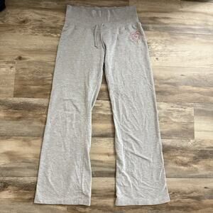 L.A. Kitty Gray Lounge Pants with Pink Heart Graphic – Women’s Size Large